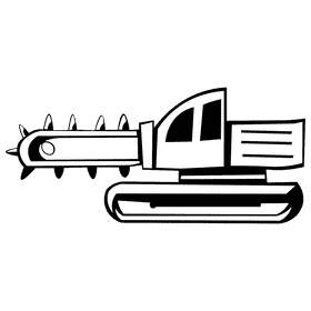 Trencher black and white clipart