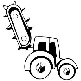 Trencher black and white clipart