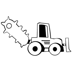 Trencher black and white clipart