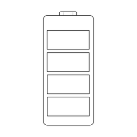 Battery drawing black and white clipart