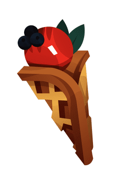 Waffle ice cream clipart