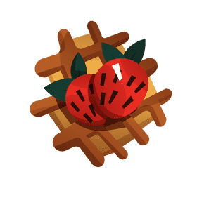 Waffle random clipart