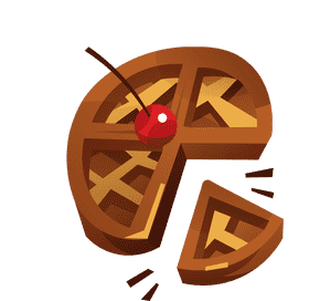 Waffle segments clipart