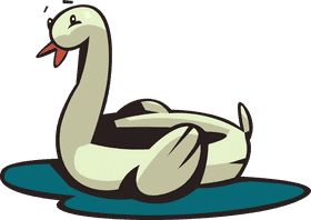 Water float bird clipart