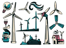 Wind turbine vector