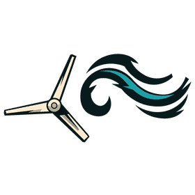 Wind turbine wind clipart