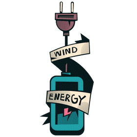 Wind turbine wind energy clipart