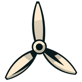 Wind turbine wings clipart