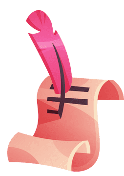 Writing feather clipart