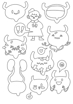 Bladder black and white vector