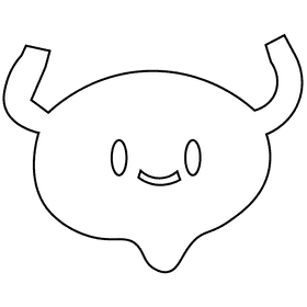 Bladder black and white clipart