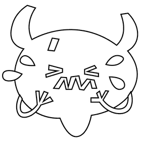 Bladder full black and white clipart