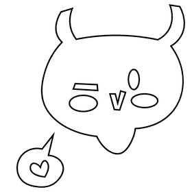 Bladder shy black and white clipart