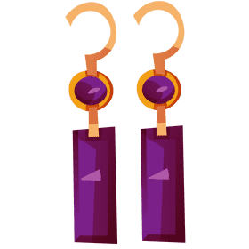 Ear earrings clipart