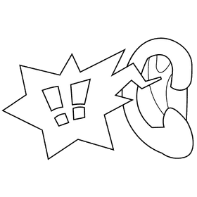 Ear hearing black and white clipart