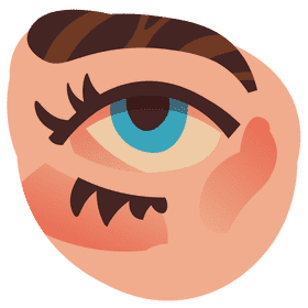 Eye face clipart