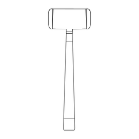 Hammer drawing black and white clipart