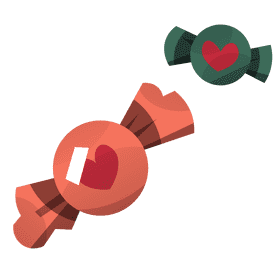 Heart candy clipart