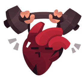 Heart strong clipart