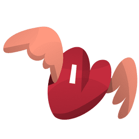 Heart wings clipart