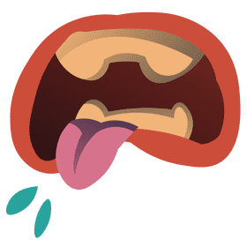 Mouth tongue clipart