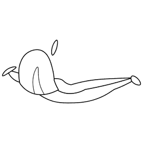 Mouth tongue black and white clipart