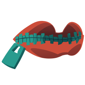 Mouth zip clipart