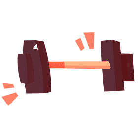 Muscles dumbbell clipart