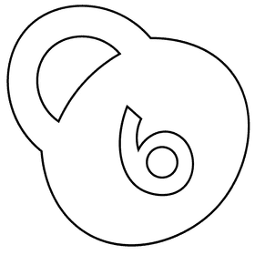 Muscles weight black and white clipart