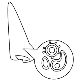 Nose infected black and white clipart