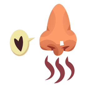 Nose smell clipart