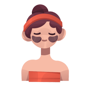 Skin facemask clipart