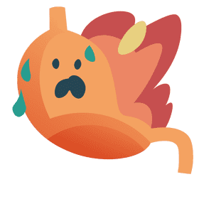 Stomach fire clipart