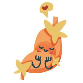 Stomach happy clipart