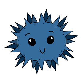 Sea urchin clipart