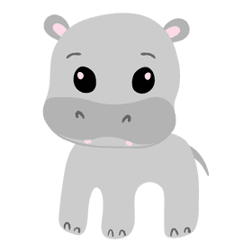 Hipopotamus clipart