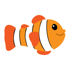 Clown fish clipart