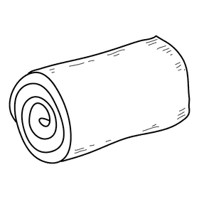 Towel black and white clipart