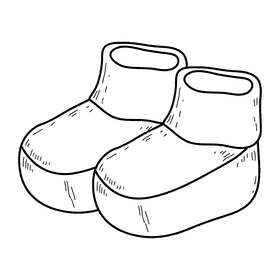 Boots black and white clipart