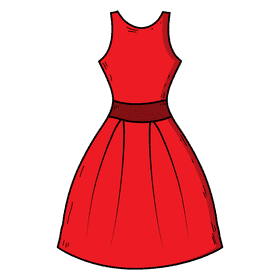 Female frock clipart