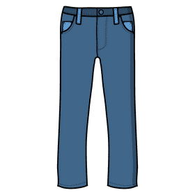 Male jeans clipart