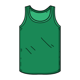 Male tank top clipart