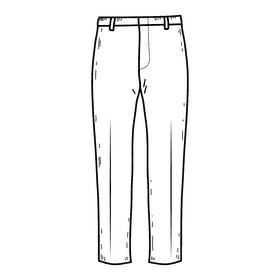 Male trouser black and white clipart