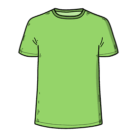 Male tshirt clipart