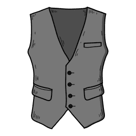 Male west coat clipart