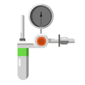 Oxygen regulator clipart