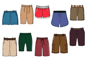 Shorts vector