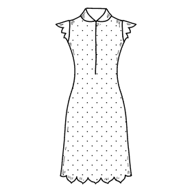 Gown black and white clipart