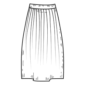 Skirts black and white clipart