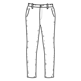 Trousers black and white clipart